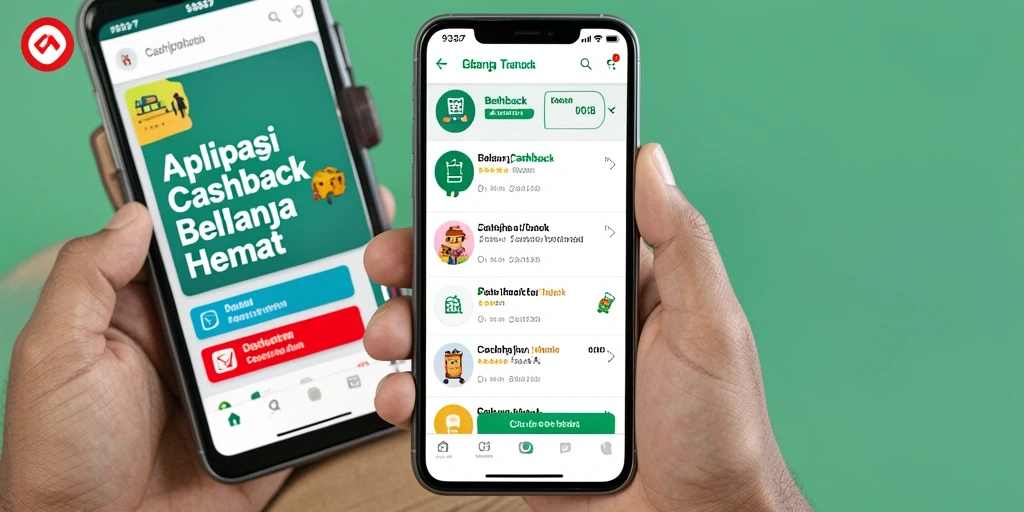 Tampilan antarmuka aplikasi Cashback yang intuitif dan mudah digunakan.