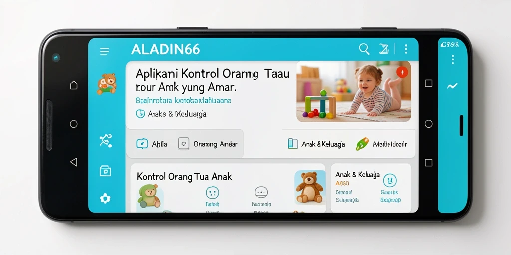Tampilan antarmuka ALADIN66 yang ramah pengguna untuk kontrol anak.