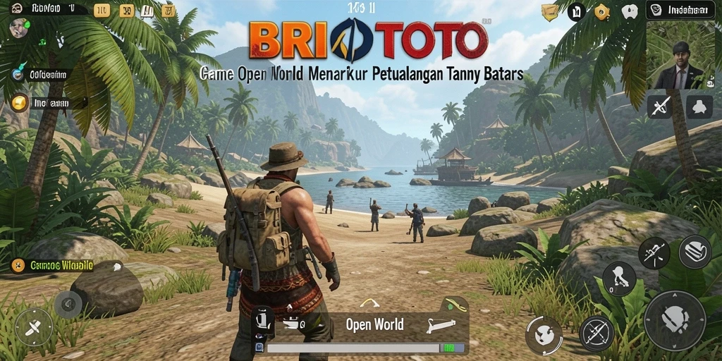 Tampilan antarmuka BRIOTOTO yang menarik dan fungsional dalam game Open World.