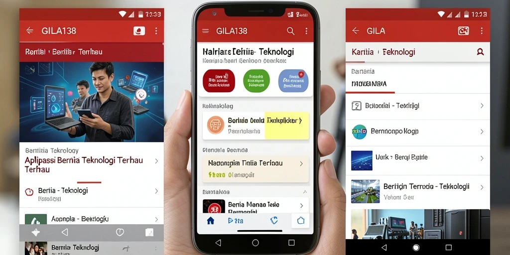 Tampilan antarmuka GILA138 yang modern dan informatif.