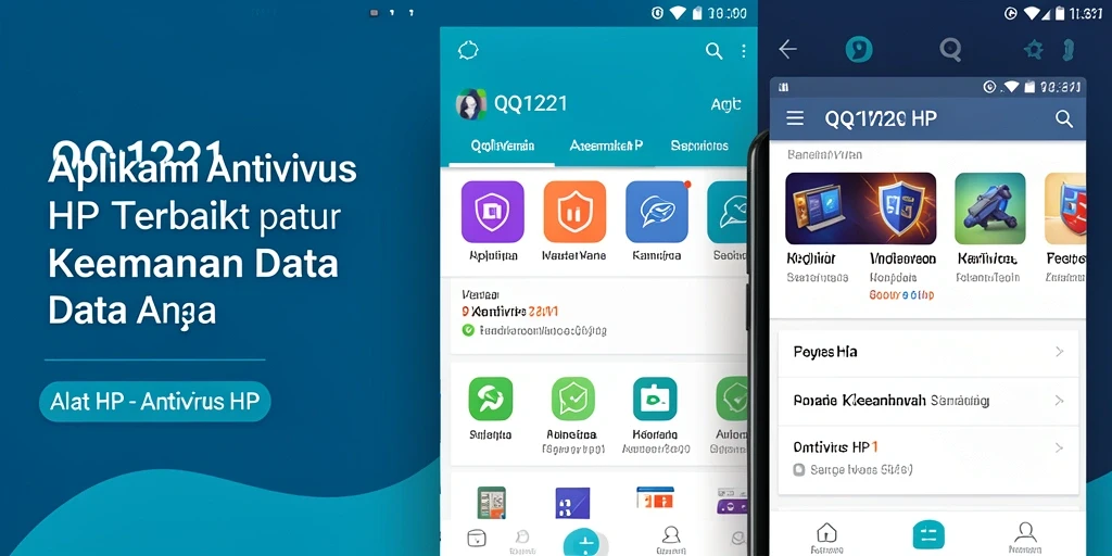 Antarmuka QQ1221 yang sederhana dan fungsional untuk perlindungan ponsel.
