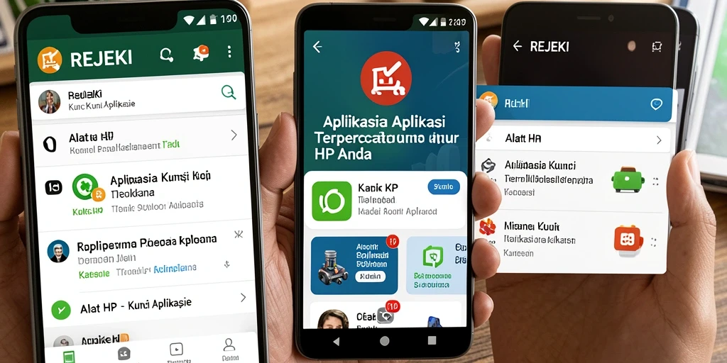 Tampilan antarmuka REJEKI yang sederhana dan intuitif.