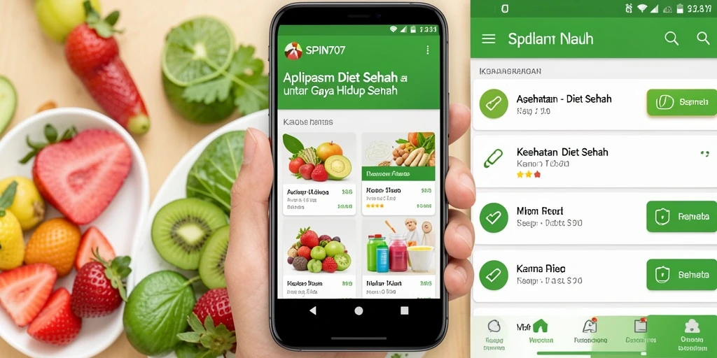 Antarmuka SPIN707 yang intuitif dan user-friendly untuk Diet Sehat.