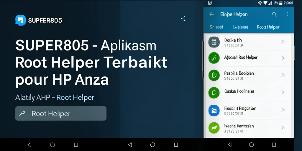 Tampilan antarmuka aplikasi SUPER805 yang memudahkan pengguna.